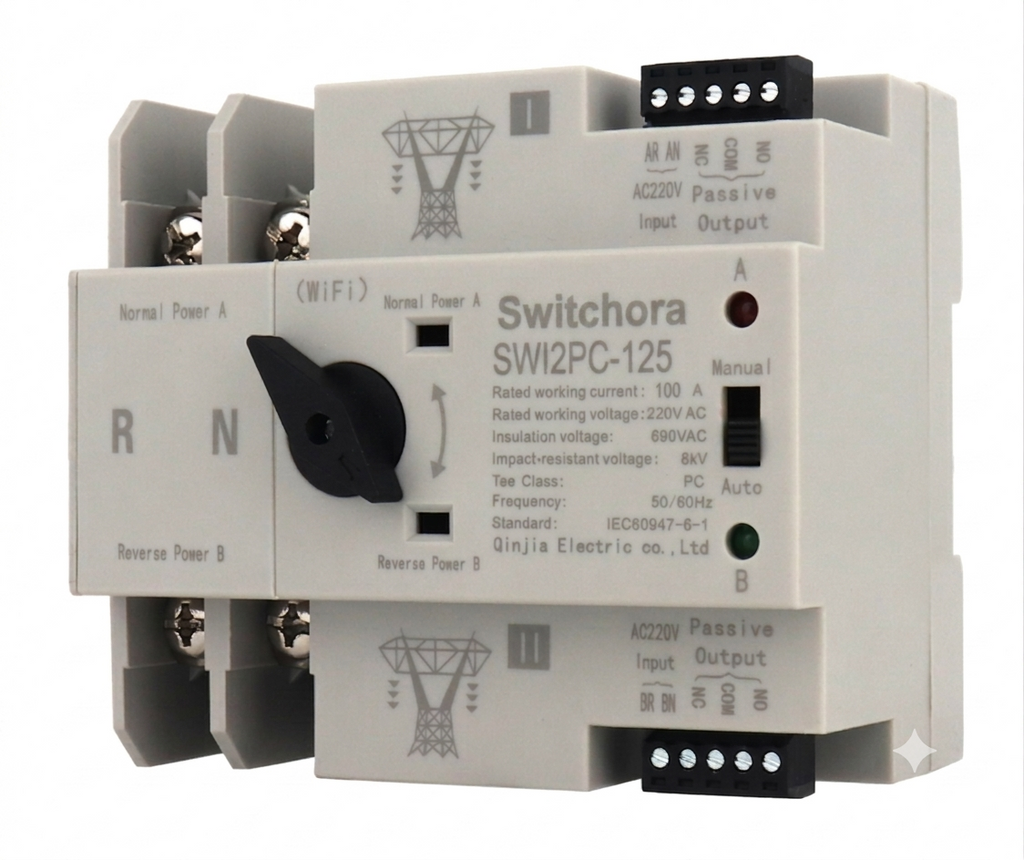 Smart Wi-Fi Automatic Transfer Switch (Single & Three Phase)