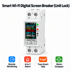 Switchora Smart WiFi Meter Rail 1P 63A – Unit Lock, Digital Display, Remote Control via Tuya