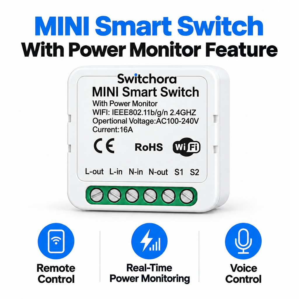 Smart Wi-fi Mini Switch 16A with Energy Monitor