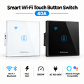 Smart Wi-fi 40A Switch Panel (White / Black)