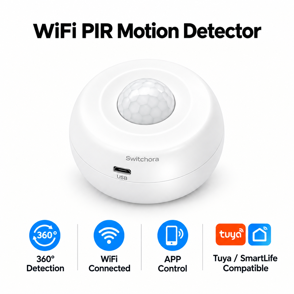 Smart Wi-fi 360 Degree PIR Human Body Sensor