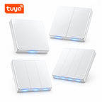 Smart Wi-Fi Double Push Button Panel Pearl White Wall Switch