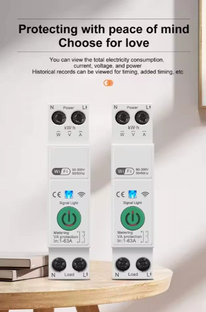 Smart WI-FI Breaker 1P 63A DIN Rail