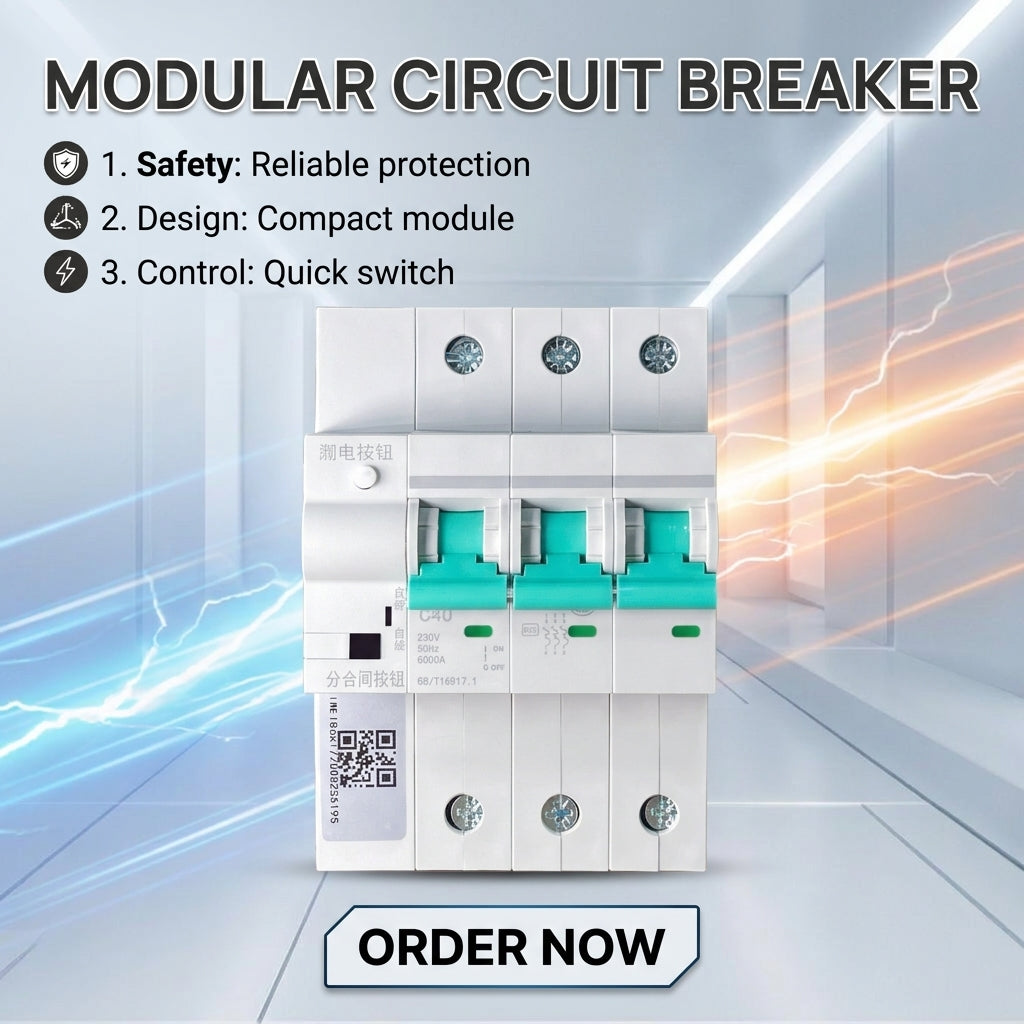 Smart Wi-Fi Circuit Breaker MCB 3 Phase 63A DIN Rail