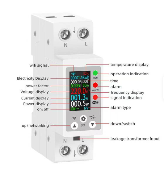 Smart Wi-Fi (Unit Lock) 1P 63A Digital Display