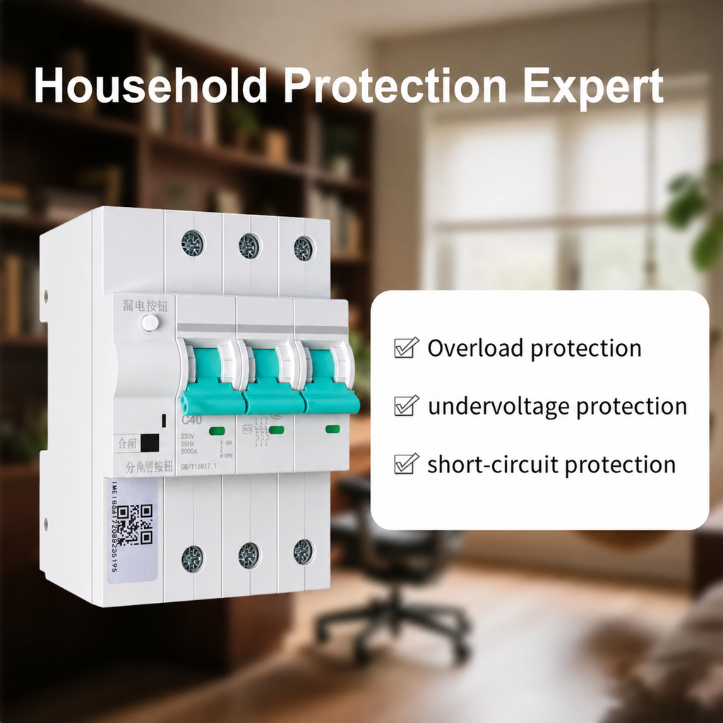 Smart Wi-Fi Circuit Breaker MCB 3 Phase 63A DIN Rail