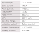 Smart Wi-fi Smoke Detector Sensor