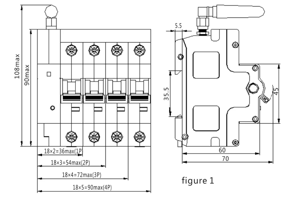 Smart Wi-Fi Circuit Breaker MCB 3 Phase 63A DIN Rail