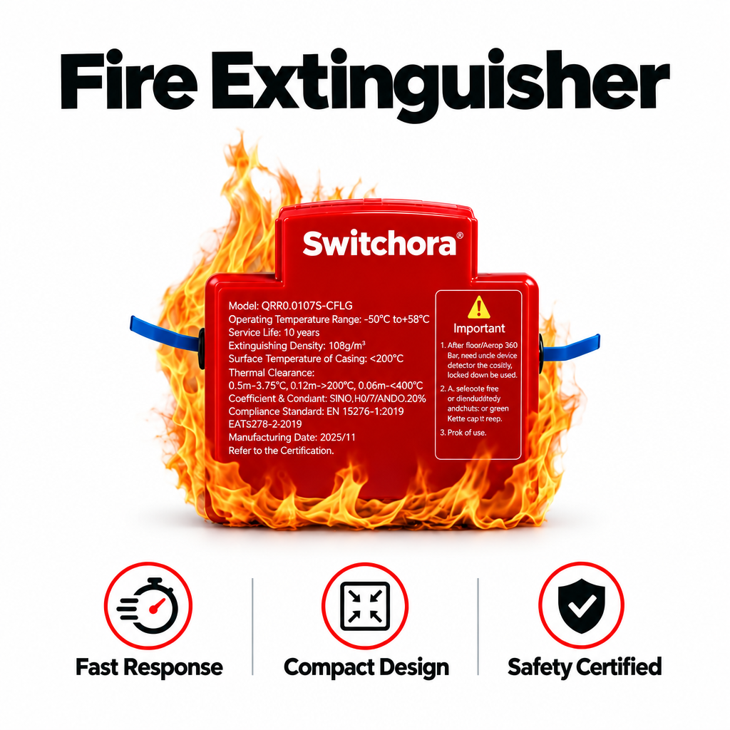 Switchora Automatic Fire Extinguishing Device Breaker Style for Distribution Box