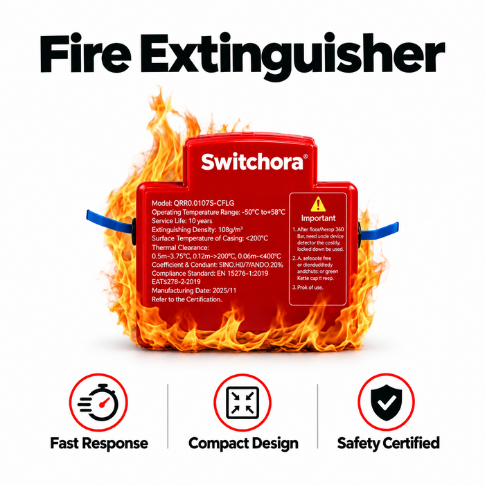 Switchora Automatic Fire Extinguishing Device Breaker Style for Distribution Box
