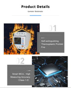 Switchora Smart WiFi Circuit Meter 4P 3 Phase 100A – Bidirectional Metering, Solar Ready, Tuya App