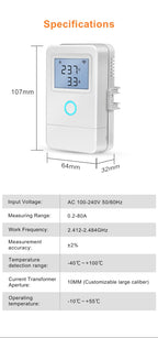 Smart Wi-Fi Energy Meter Bidirectional 3 Channel Export and Import Power with LCD