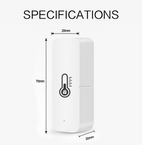 Switchora Smart Wi-fi Temperature and Humidity Sensor, Remote Monitor