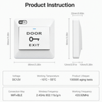 Switchora Smart Wi-fi Exit Push Button, DC 12V 10A IP21