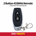 Switchora 2 Button - 2 Channal RF 433 Mhz White Remote Control for EV1527 Learning code