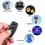 Switchora 2 Button - 2 Channal RF 433 Mhz White Remote Control for EV1527 Learning code