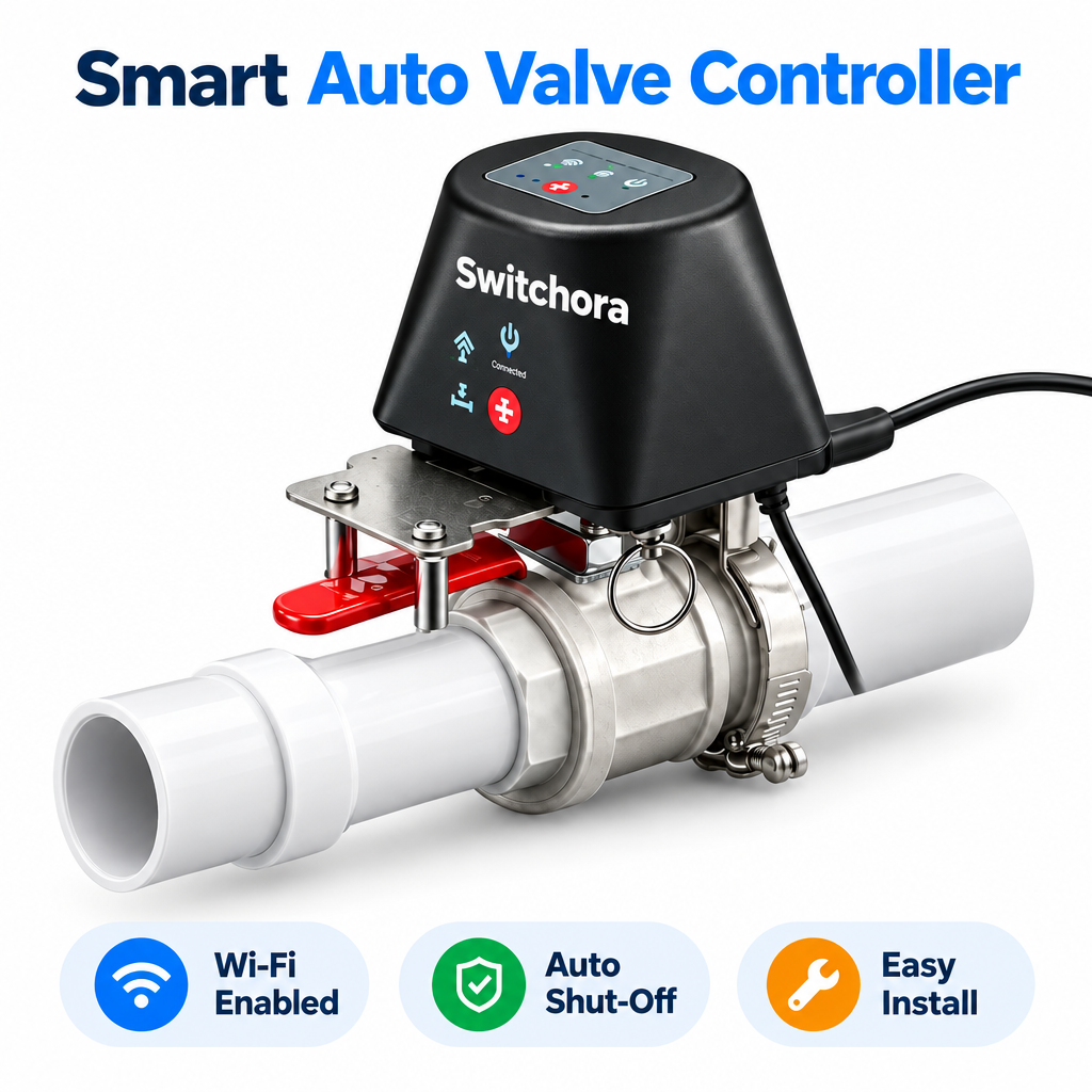 Smart valve controller on a white background