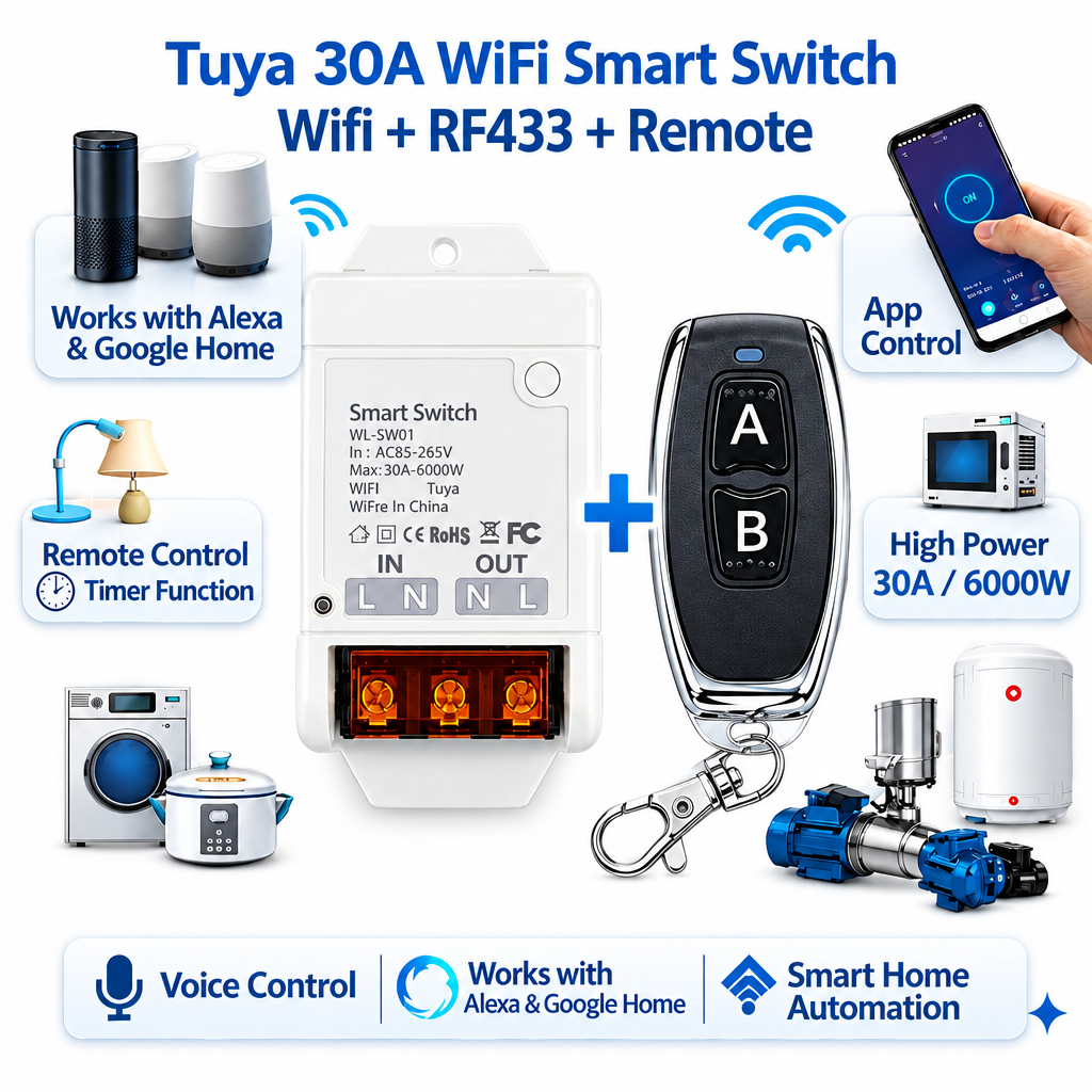 White-background smart switch product image